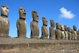 复活节岛的石像图片