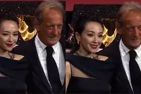 章子怡威尼斯全纪实，红毯惊艳，颁奖时遭背景显赫的法国影帝尬吻图片