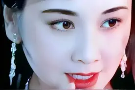 高贵优雅的朱琳，最美的女儿国国王，真的是名不虚传图片