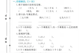 人教版二年级数学1~8单元试卷（全集）家长自主检测必备图片