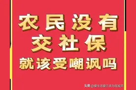 农民没有交社保，这不是他们的错，请别拿社保来贬低农民！(1)图片