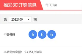 罕见！福体彩同日开444 666豹子号，单式360倍中奖票率先曝光图片