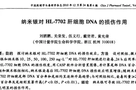 纳米银离子：杀菌能力强，危害能力可能也很强图片