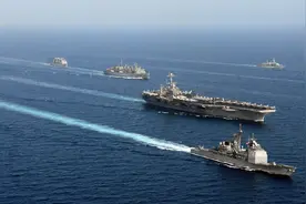 航母速度为何都在30节左右？换算成陆地交通工具的速度，是多快？图片