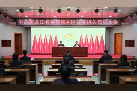 中共黑龙江省人民检察院林区分院召开机关党员大会图片