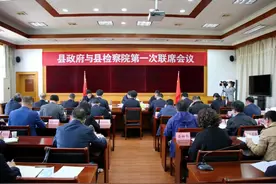[府检联动]同频共振促法治 精准履职护民生——青阳县政府与县检察院召开第一次联席会议图片