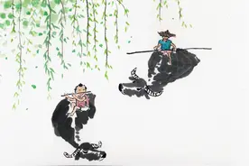 8首经典的牧童古诗词：牧童骑黄牛，歌声振林樾，寻找童年记忆图片