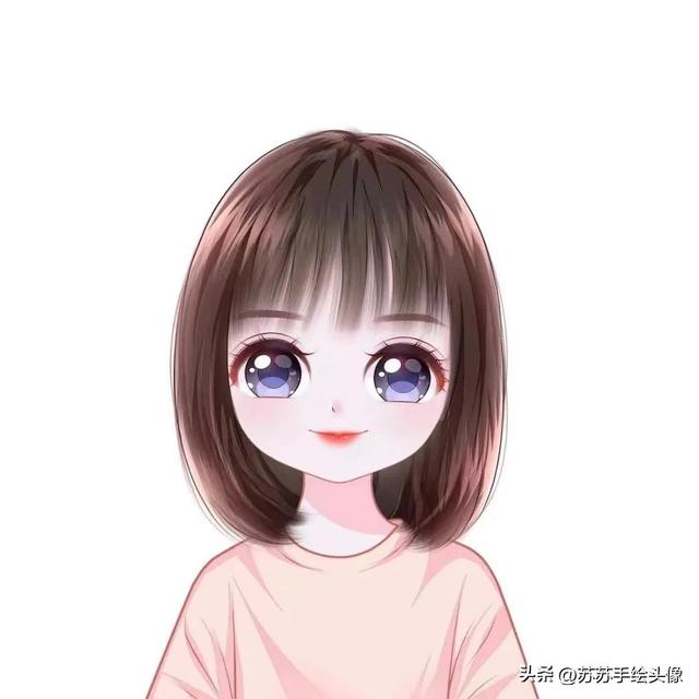 换个头像吧,超萌超可爱的女生卡通头像,八月你好