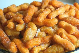 江米条最简单做法，香甜酥脆不油腻，小时候爱吃的就是这个味图片