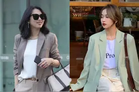 今秋“杏色直筒裤”又来炸街了，洋气显瘦又增高，专治腿粗+胯宽图片