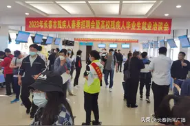 长春市举办残疾人春季招聘会暨高校残疾人毕业生就业洽谈会图片