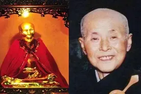 95年，九华山尼姑绝食7日圆寂，坐缸3年肉身不腐，但女性特征全无图片