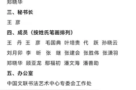 中国书法家协会第八届专业委员会名单图片