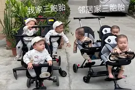 广东：当3胞胎偶遇3胞胎，6个男孩又是邻居，网友：三胞胎产地吗图片