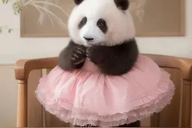 夏天来了，大熊猫花花各式裙子穿搭图片