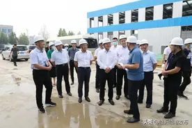 中化学建设投资集团到临港区考察图片