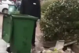 合肥一小区更换物业，老物业搬走所有垃圾桶致垃圾遍地，回应：桶是物业资产图片