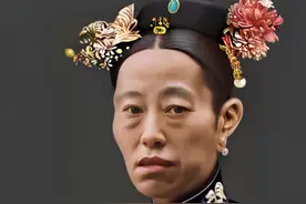1913年，隆裕，高清修复自媒体键盘下的丑太后肖像图片