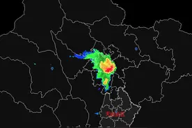 成都气象台发布短时临近天气预报：未来3小时个别地方大雨到暴雨图片