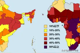 8张地图对比印度各邦和非洲各国，谁更胜一筹？图片