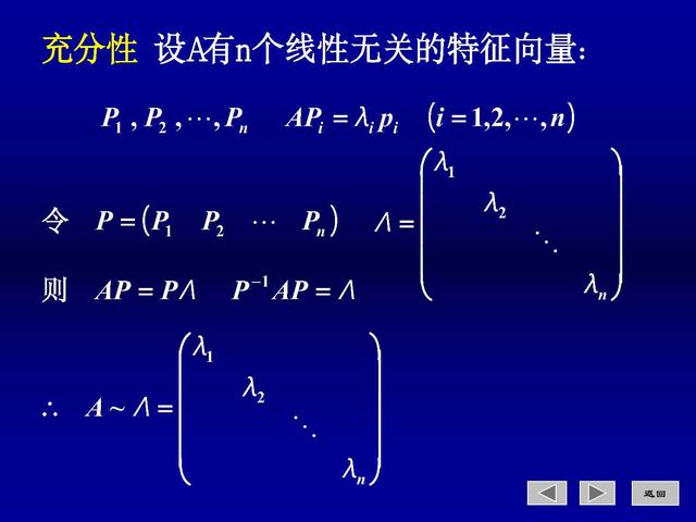 相似对角化的可逆矩阵是不是唯一的
