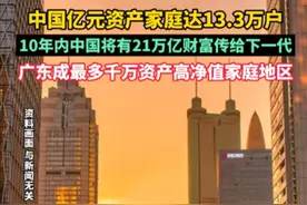 中国亿元资产家庭达13.3万户 10年内将有21万亿财富传给下一代图片