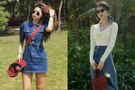 今年正流行“牛仔裙”，这样穿遮肉、显瘦还很减龄，跟着穿就对了图片