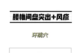 讲解1个穴位，治腰椎盘突出+风疹图片
