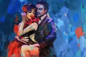 欣赏巴基斯坦美女画家马努尔·沙阿笔下舞者，你会越活越年轻图片