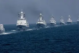 中国海军再创佳绩！五角大楼：中国海军2025年将达400艘军舰图片