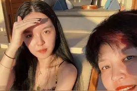 哈文带女儿美国过年！模样苍老变化大，法图麦戴五件珠宝眉眼像爸图片