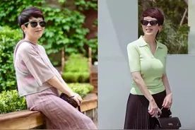 这才是真正属于70后的正确穿搭！穿着不紧不勒、漂亮，美到心坎里图片