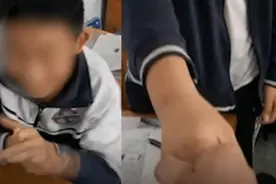 初三男生物理首次及格，老师握手鼓励：让他感受到努力付出是有价值的图片