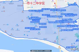 襄阳2023年最新学区划片地图之樊城初中图片