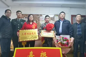 广西桂林市七星区：功臣休假返家乡 立功喜报送上门图片
