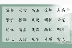 豁达乐观，大气阳光的男孩名图片