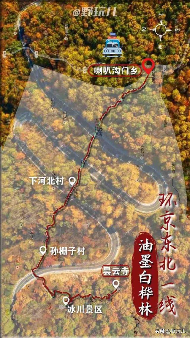 京郊大环线赏秋线路推荐，你去过几条？附自驾线路图