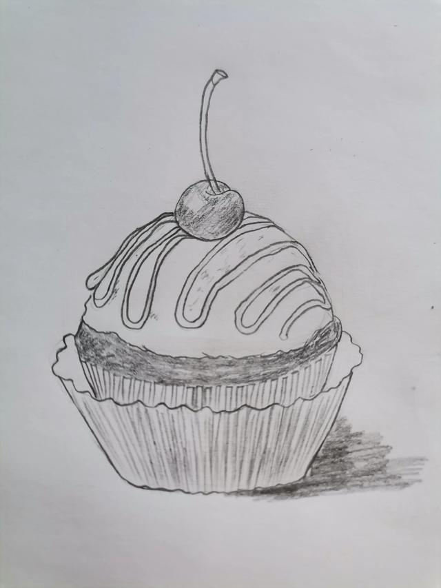 生日蛋糕简笔画线稿资料分享(一步一步学画蛋糕) - 冷求网