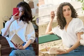 今年流行的“法式衫”，很适合三四十岁的女人，时髦优雅还百搭图片