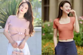 “半身长裙+低跟鞋”，小个子夏天这么穿，优雅又显高图片
