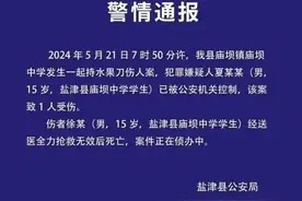 警方通报15岁嫌犯被控制，云南盐津一中学生被同学砍杀身亡后续图片