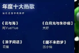 “华语乐坛十大热曲”出炉，内娱真完犊子了？图片