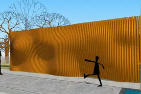 SketchUp无插件建模，实体工具就能做切片景墙图片