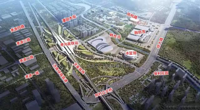 港沟高铁站最新进展!附航拍、平面图、命名、能到哪、地铁接驳