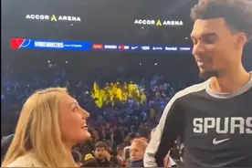 郎才女貌!库里妹妹布林克追星文班亚马,1米93美女中锋同框221文班图片