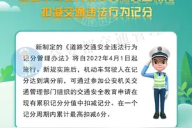 官方解读：下月起，机动车驾驶人接受交通安全教育扣减交通违法行为记分图片