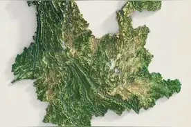 云南高清地图（立体）图片