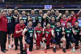 重返亚洲前3＋将巴西队拉下世界第1宝座，张景胤率中国男排爆大冷图片