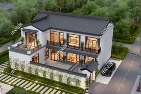 2022年农村盖房，一定要选中式小院，140平的占地面积南北都合适图片