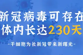 新冠病毒可在体内存在长达230天，干细胞或为“长新冠”带来希望图片